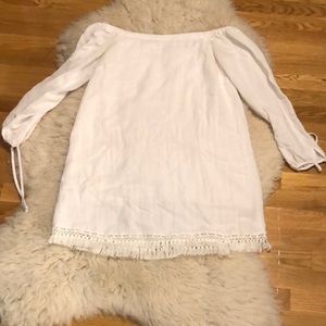 LILY PULITZER OFF THE SHOULDER SLIP DRESS